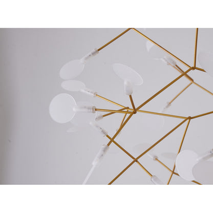 LED Petal Chandelier With Frosted Acrylic Diffusers