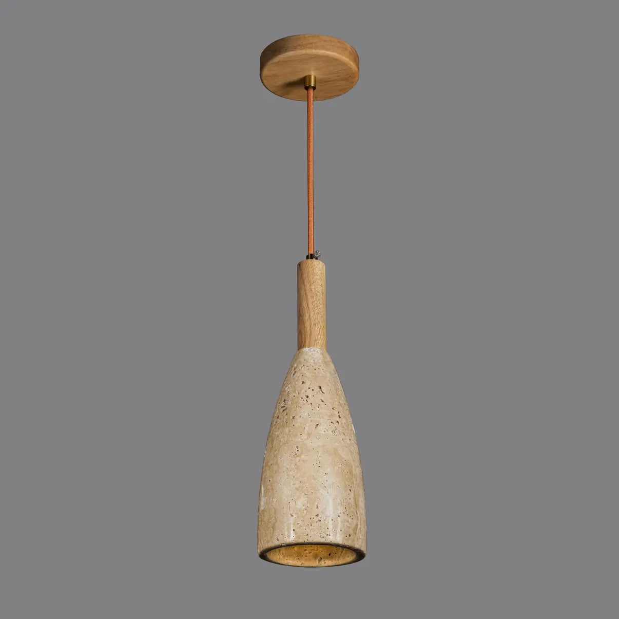 Natural Travertine Pendant Light