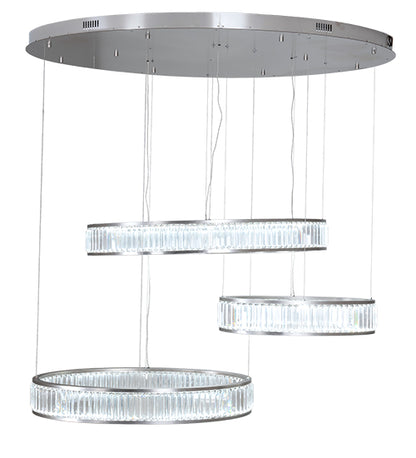 60" Long Beckam 3 Light Cascading Pendant by Meyda Lighting