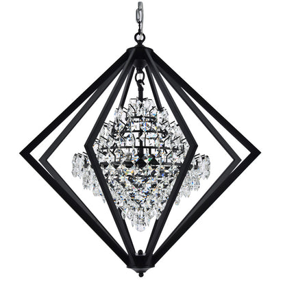 Clear Crystal Bush Chandelier With A Diamond