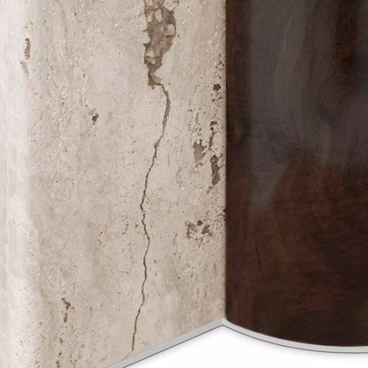 Paris Travertine Marble Oval Dining Table