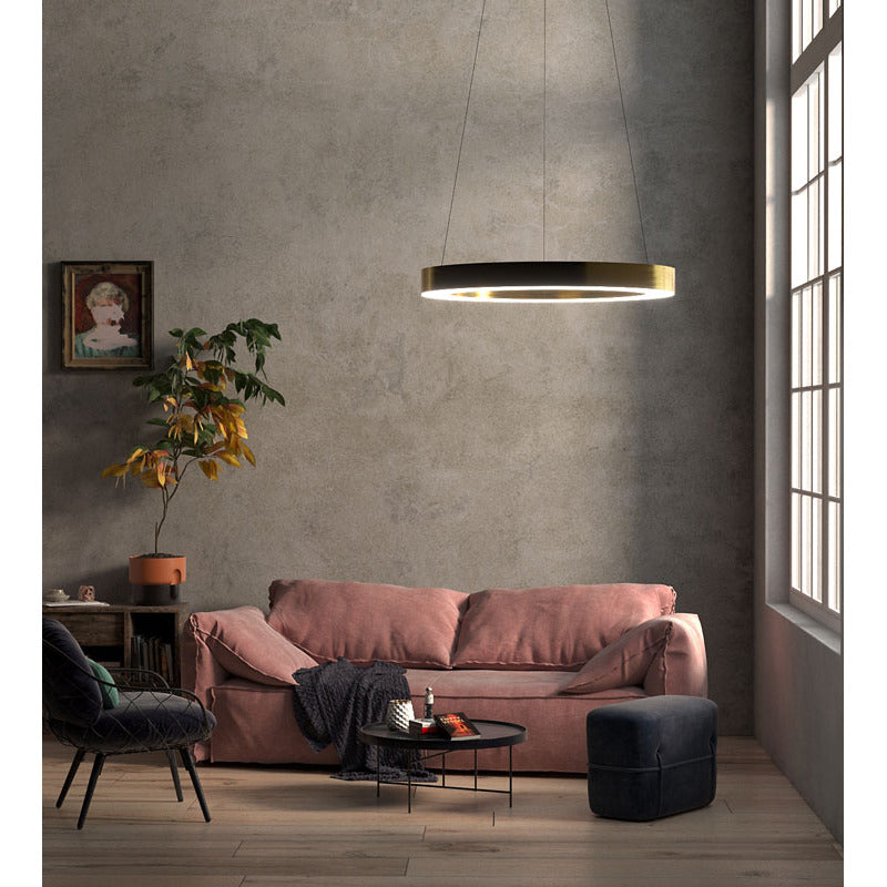 Gold Single Ring LED Chandelier