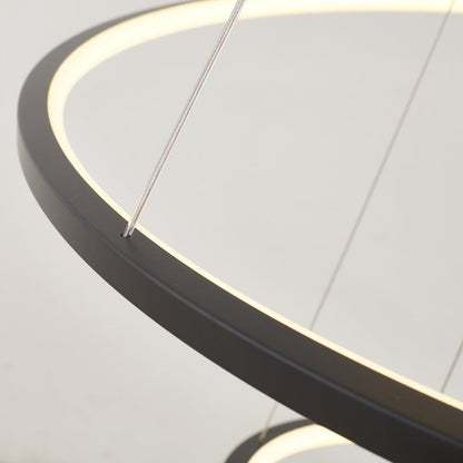 Six Ring Halo Chandelier