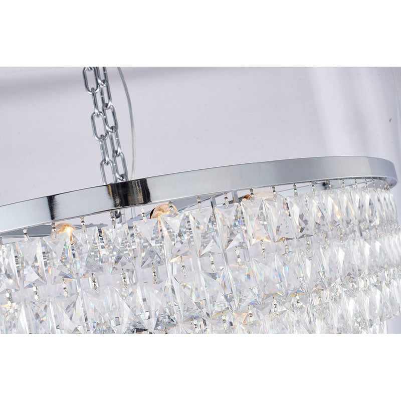 Seven-Tier Chandelier with Crystals