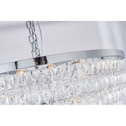 Seven-Tier Chandelier with Crystals