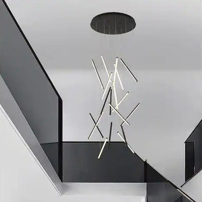 Satin Black LED Chandelier