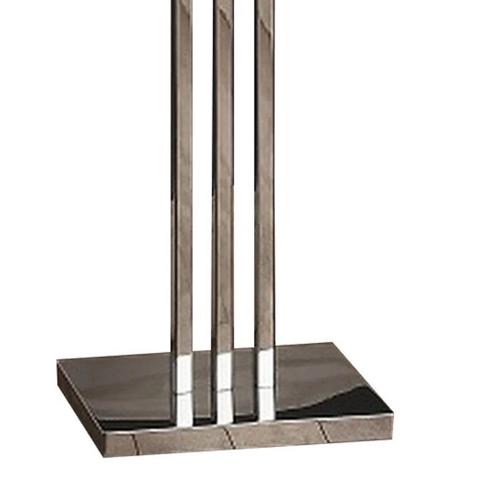 3 Crystal Cascade Style Shade Floor Lamp