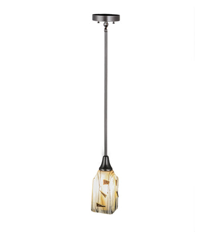 4.5"Sq Metro Fusion Licorice Draped Glass Mini Pendant by Meyda Lighting