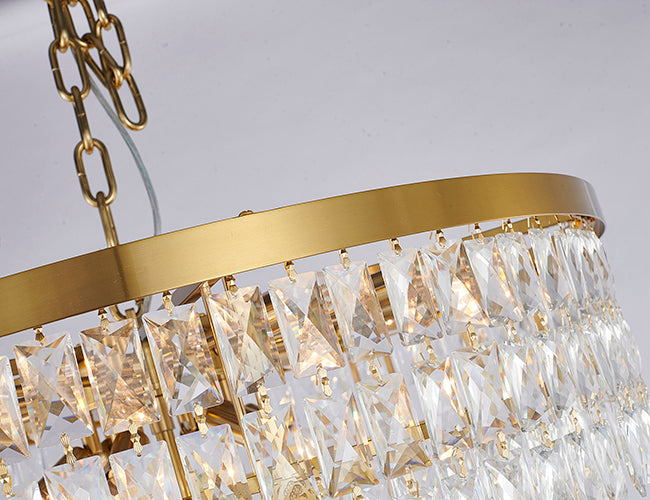 Seven-Tier Chandelier with Crystals