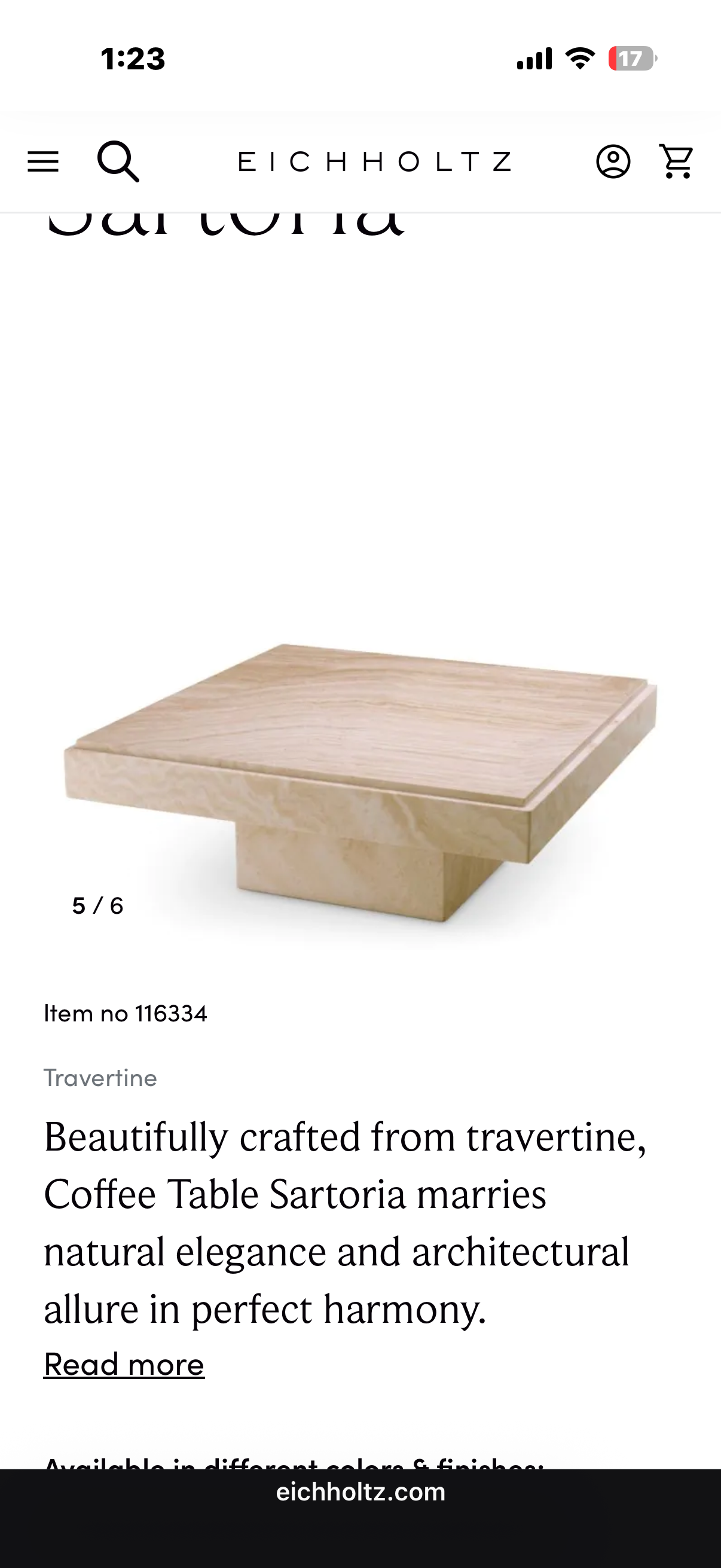 Coffee Table Sartoria