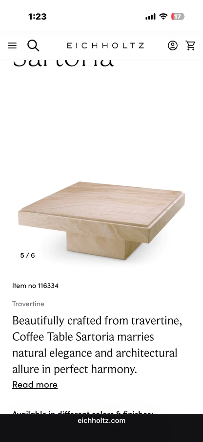 Coffee Table Sartoria