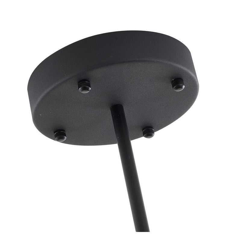 Black/Gold Frame Light Fixture with Black Shades and White Frosted Diffusers