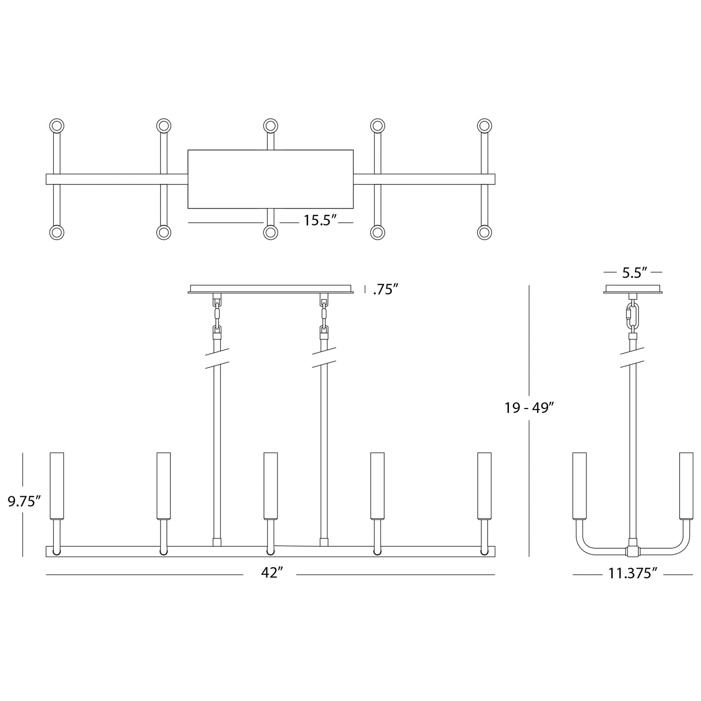 Mavisten Edition Carbonia Chandelier