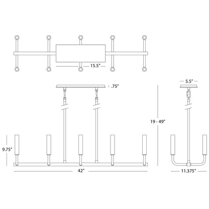 Mavisten Edition Carbonia Chandelier