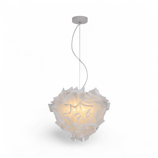 White Acrylic Flower Chandelier