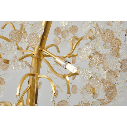 Gold Aluminum Chandelier