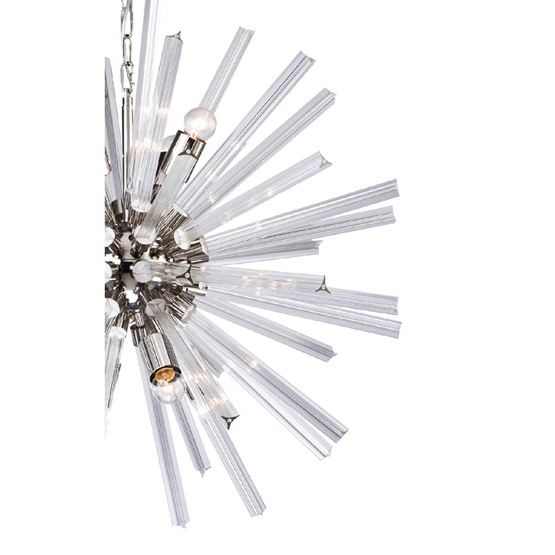 Clear Glass Spike Chandelier