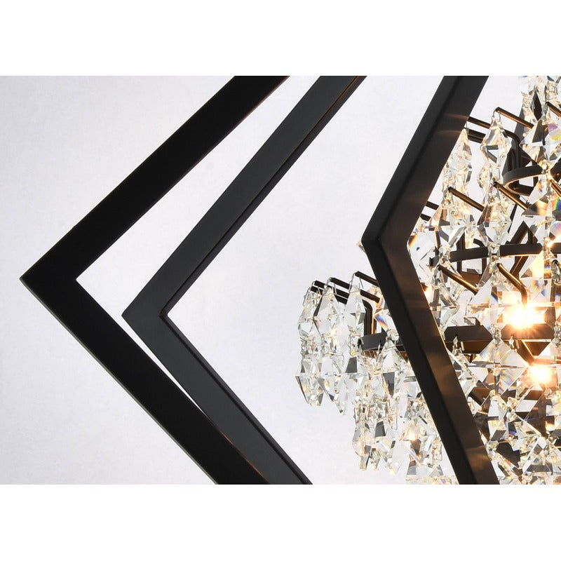 Clear Crystal Bush Chandelier With A Diamond