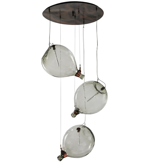 40" Wide Euri Tanta Pouring 3 LT Cascading Pendant