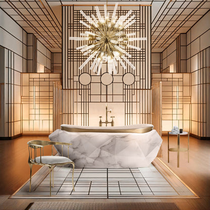 Diamond Marble Bathtub