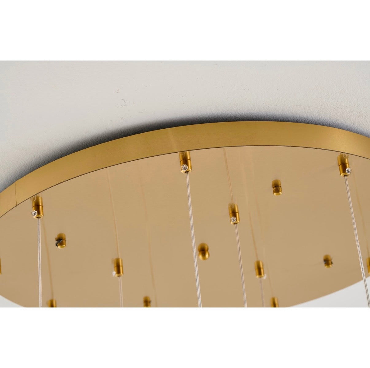 Bronze Metal Frame Chandelier With Cream Ceramic Flowers