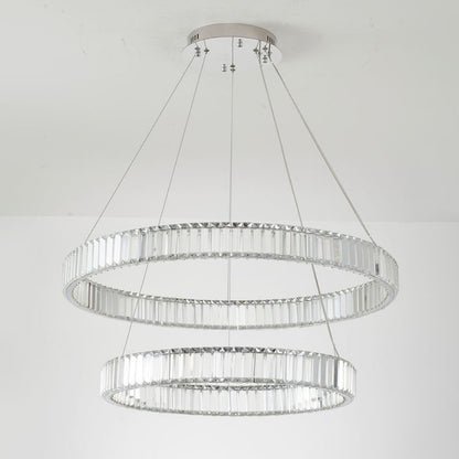 Two Tier Halo Ring Chandelier