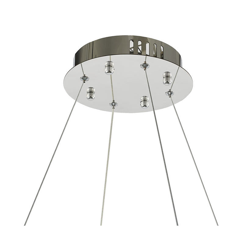 LED Chandelier with Hanging Crystals