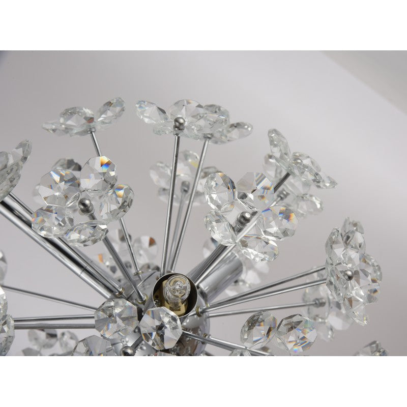 Clear Crystal Sputnik Flower Pendant
