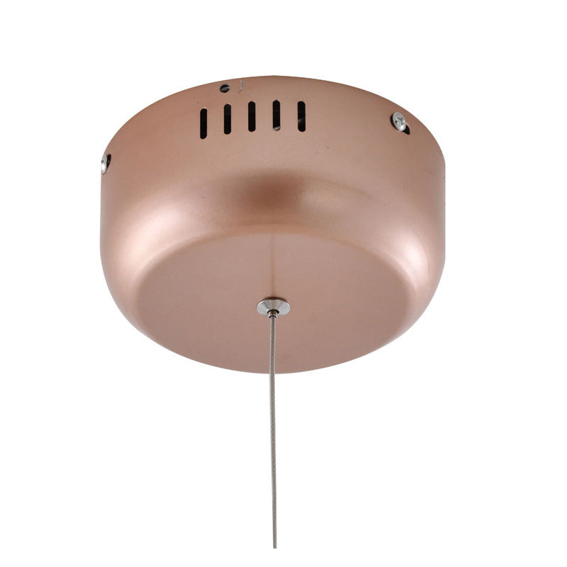 Matte Copper Branch Chandelier With White ACRYLIC Shades