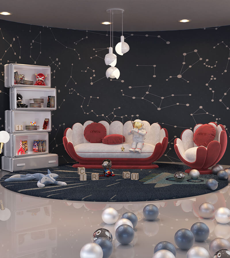 Periwinkle Suspension Lamp