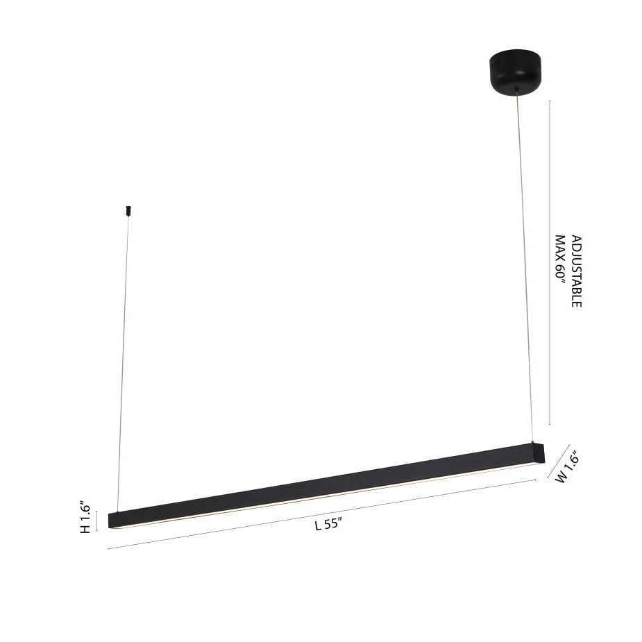 Modern Linear Stick LED Chandeliers