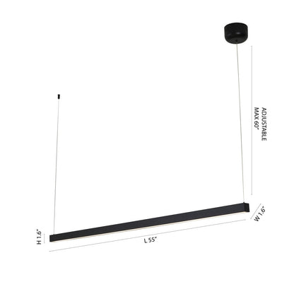 Modern Linear Stick LED Chandeliers