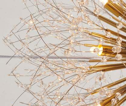 Clear Crystal Firework Chandelier