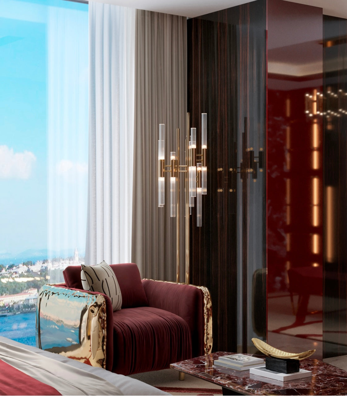Waterfall Floor Lamp by Luxxu