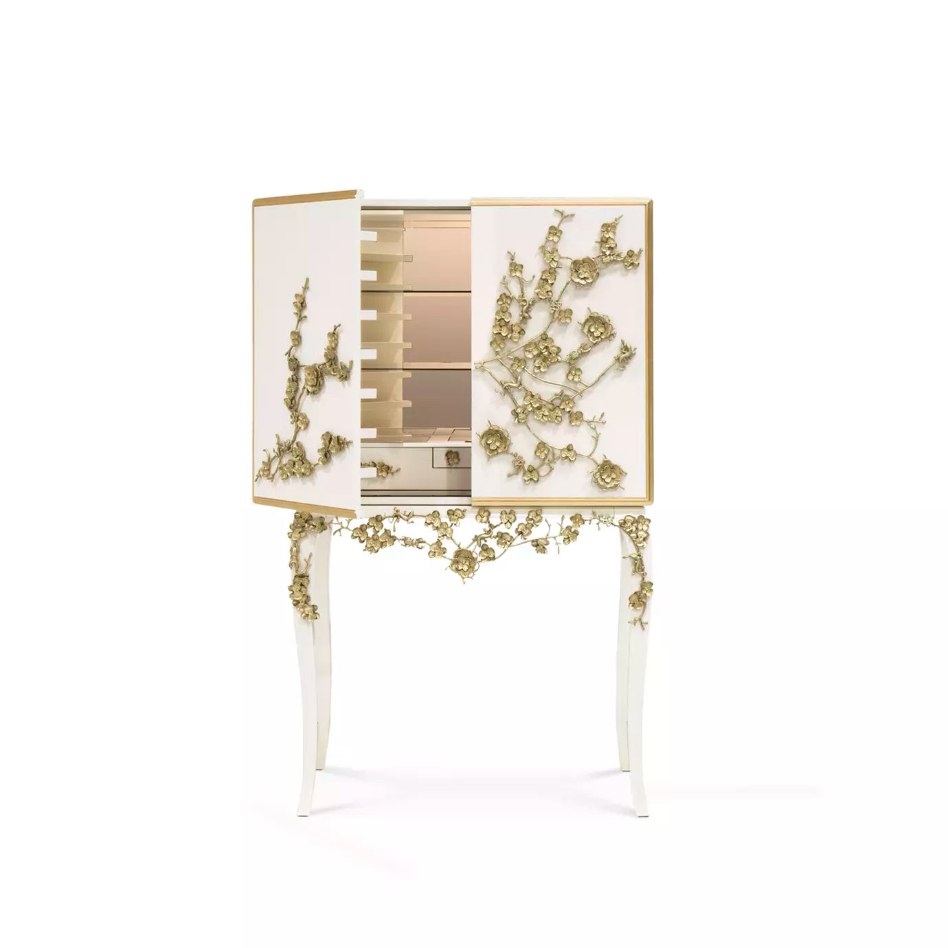 Spellbound Aged Mirror Bar Cabinet