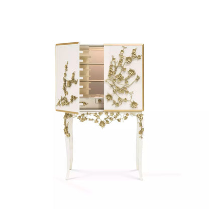 Spellbound Aged Mirror Bar Cabinet