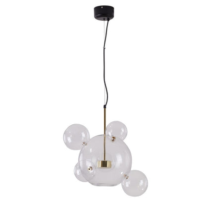 Clear Bubble Glass LED Chandelier