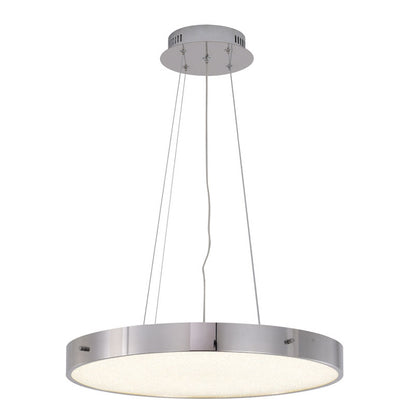 LED Chandelier With A Clear Acrylic Beaded Diffuser