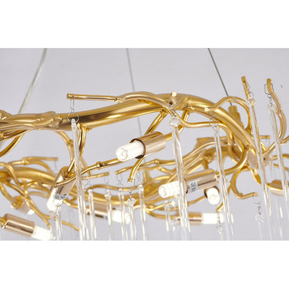 Gold Aluminum Chandelier
