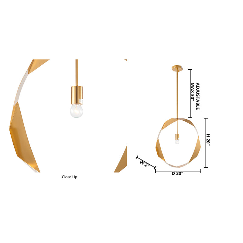 Twisted Ring Pendant Light