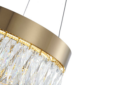 Gold LED Crystal Chandelier