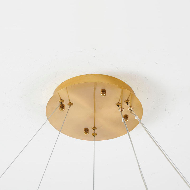 Two Tier Halo Ring Chandelier