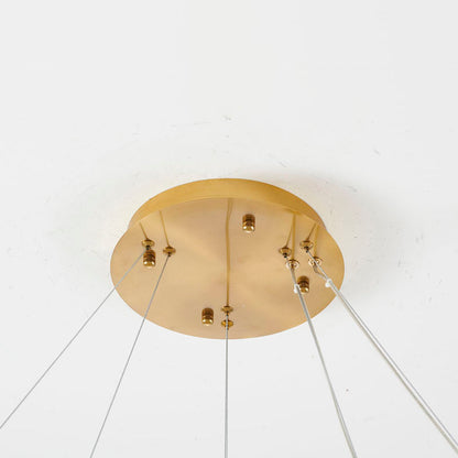 Two Tier Halo Ring Chandelier