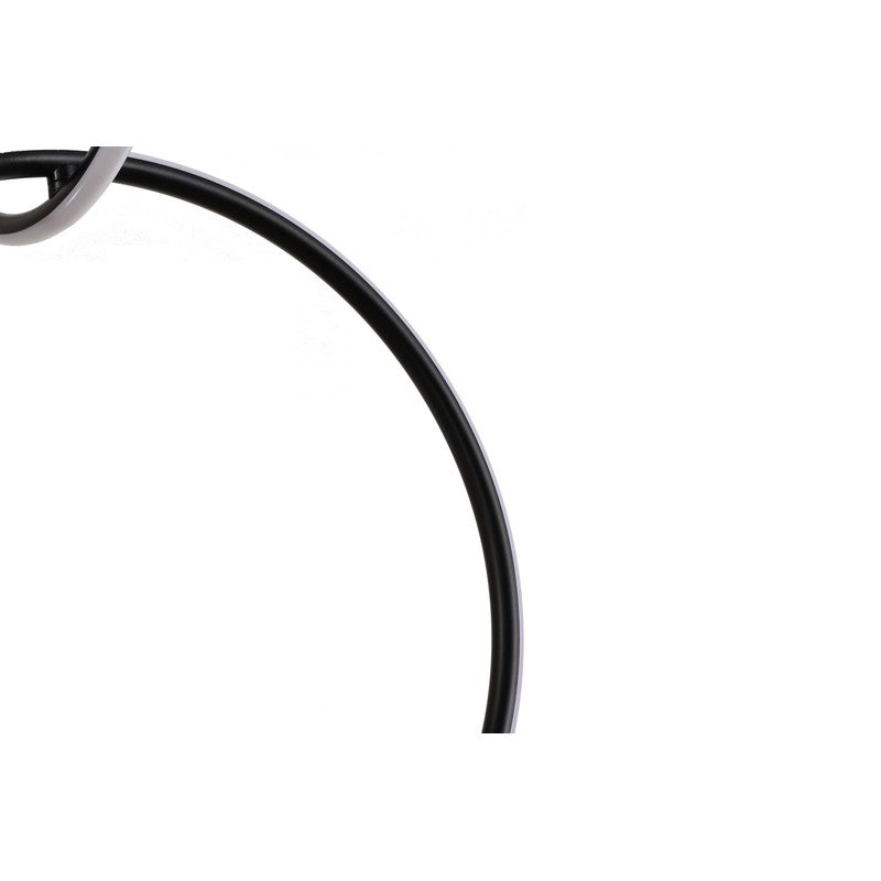 Black 5-Ring LED Chandelier