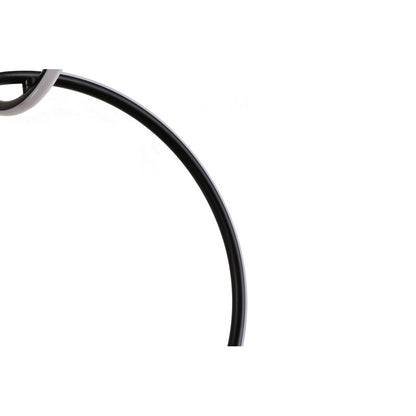 Black 5-Ring LED Chandelier