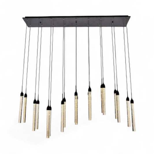 Champagne Bubble Crystal Pendant Island Light