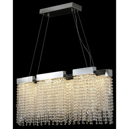 Modern Chrome LED Chandelier