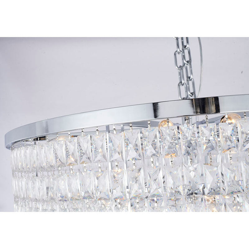 Seven-Tier Chandelier with Crystals