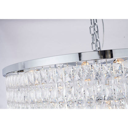 Seven-Tier Chandelier with Crystals