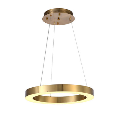 Gold Single Ring LED Chandelier
